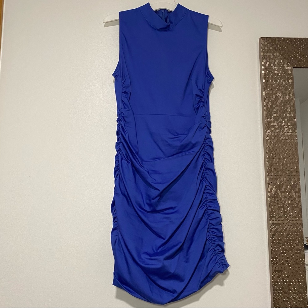 Zara blue fitted dress